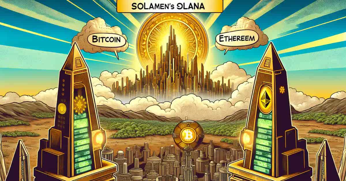 Solana supera a Ethereum y Bitcoin en métricas de crecimiento de la red
