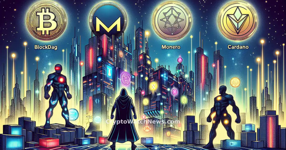Explorando las Mejores Selecciones de Criptomonedas: BlockDAG, Monero, Cardano y Chainlink