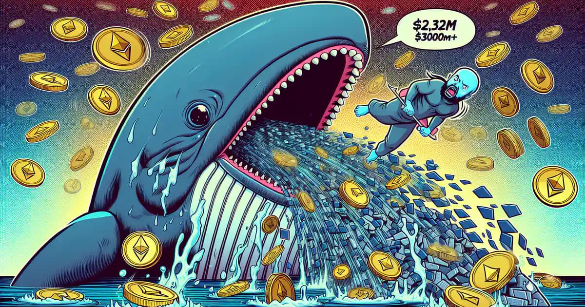 Pérdida de $2.32 millones de un tiburón de Ethereum desencadena volatilidad en el mercado